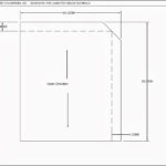 A photo showing the dimensions of a very common size for a solid fiber slip sheet