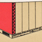 diagram of a Marvatex honeycomb bulkhead giving stability to an uneven load