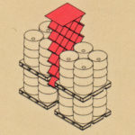 diagram showing Marvatex Drop Void Fillers helping give stability to circular drums and roll products